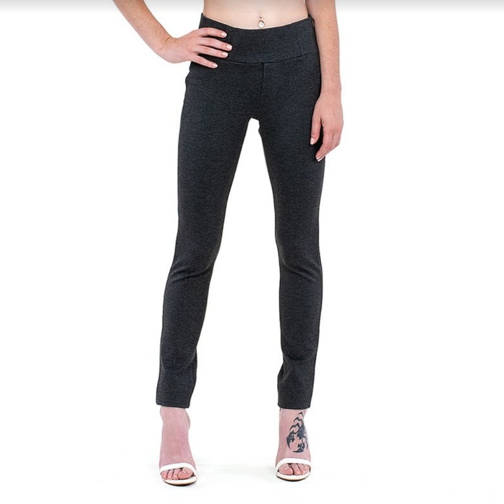 Charcoal Side Zip Legging